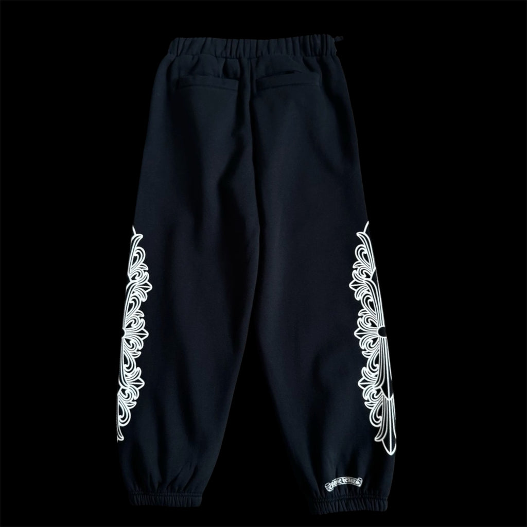 1-1 black chrome sweatpants