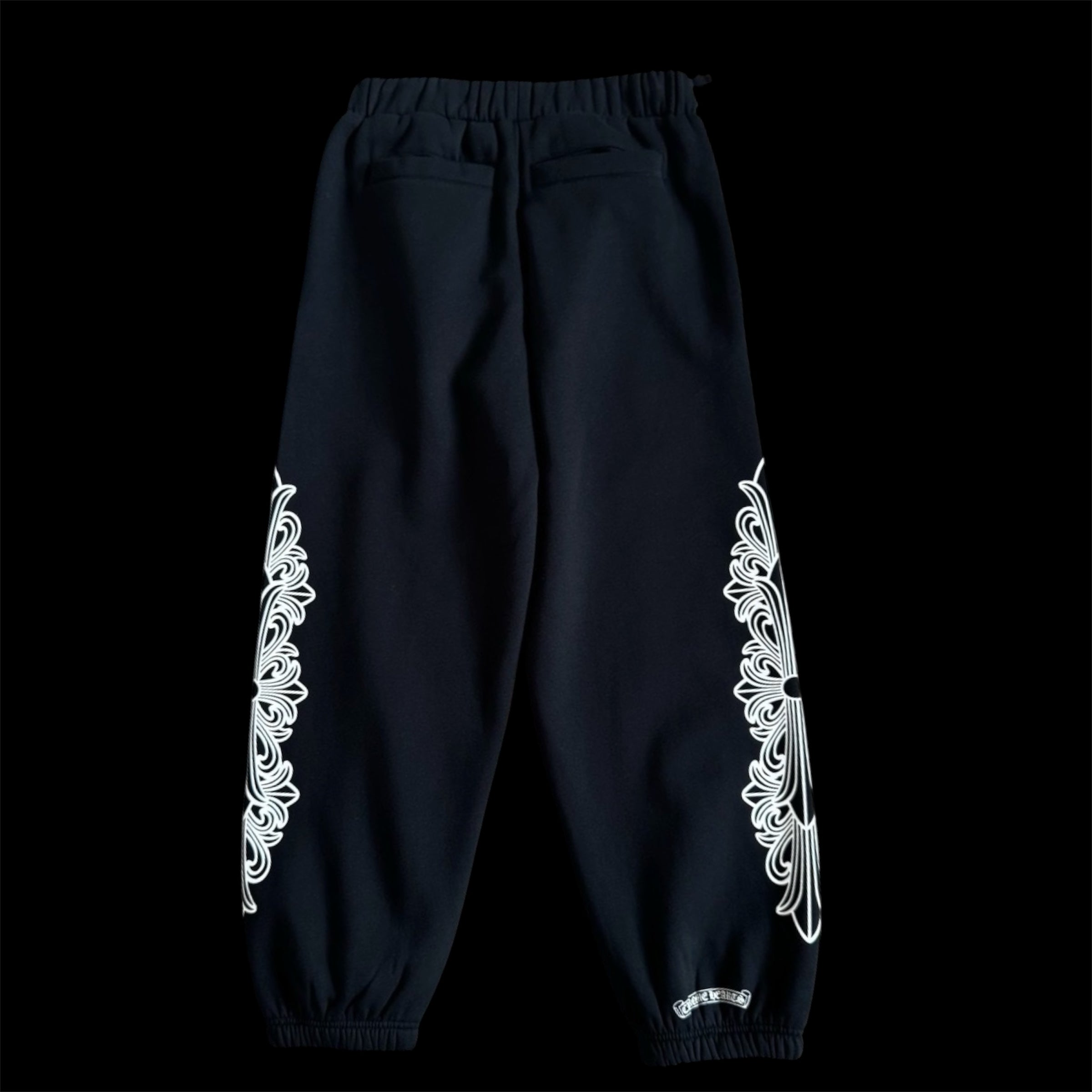 1-1 black chrome sweatpants