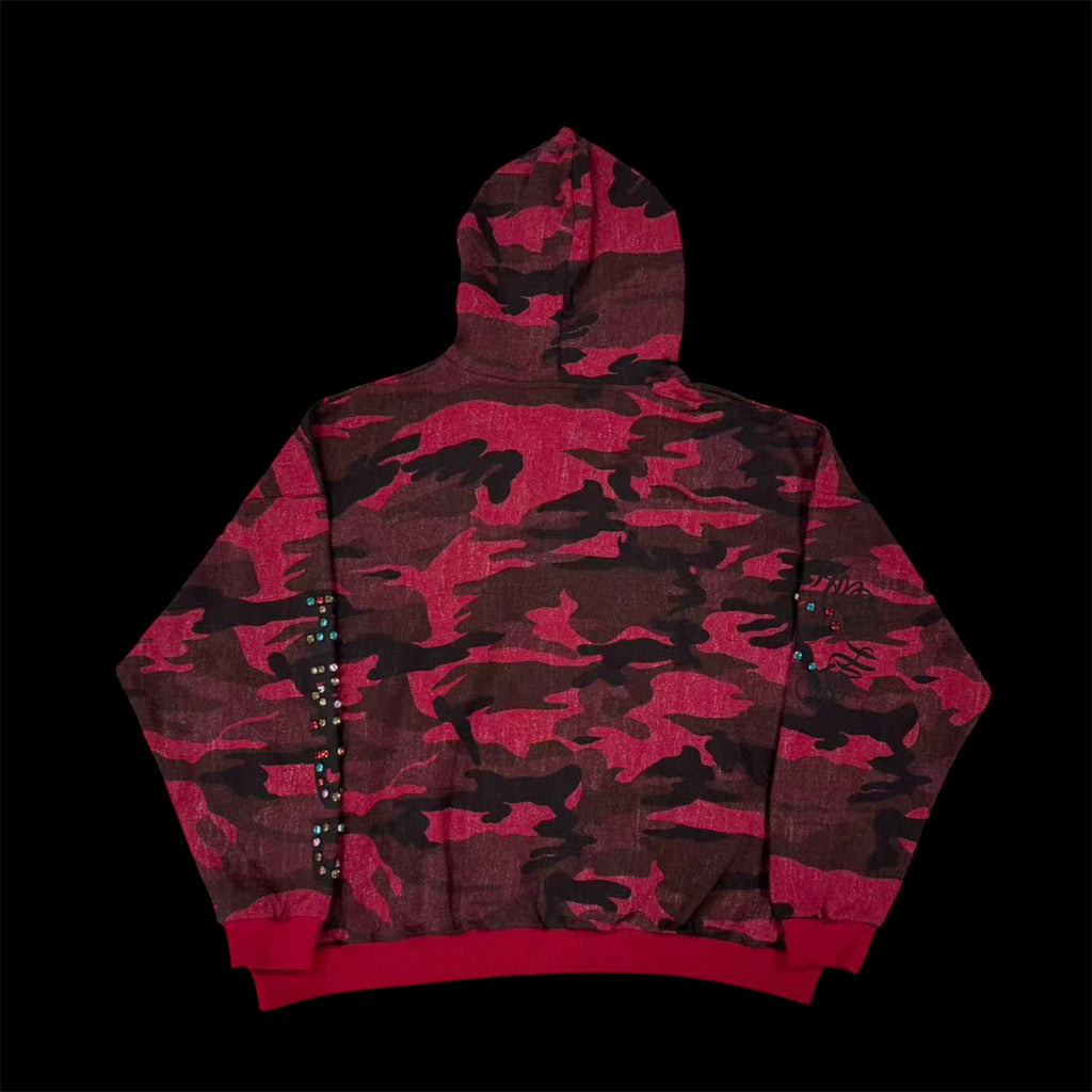 1-1 Happy Memories Red Camo Zipup